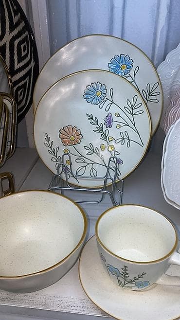 керамическая посуда: Наборы столовой посуды из керамики/фарфора - Разные дизайны: 1) — 1