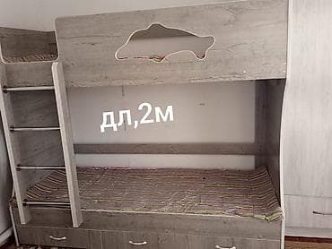 односпальные кровати с ящиками бишкек: Комплект мягкой мебели, Б/у, цвет - Серый — 5