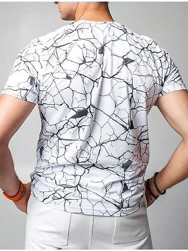 nike teech: Футболки оптом Мужская футболка с принтом “мрамор/трещины”. - — 4