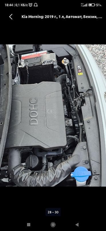 Продажа авто: Kia Morning: 2019 г., 1 л, Автомат, Бензин, Хэтчбэк — 2