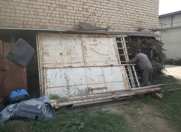 Металлические ворота распашные - Материал: сталь, каркас из