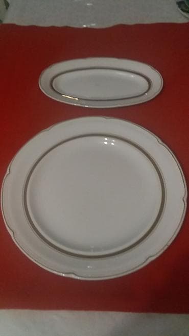 столовый набор посуды: Фарфор посуда СССР разное 4 предмета. Супница обьем 3 литра, банкетное — 3