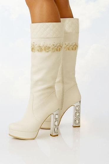 foot patch: Сапоги, сапожки,обувь выполнены из гладкой кожи с верхней вставкой из — 1