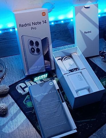 galaxy m21: Redmi, Redmi Note 14 Pro, Новый, 512 ГБ, цвет - Черный, 2 SIM — 1