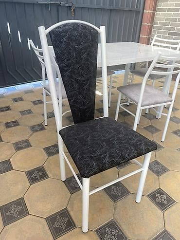 plastik stol stul: Кухонный стол и стул, цвет - Белый — 9