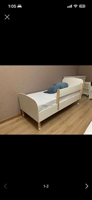 Балдар дүйнөсү: Детская кровать с бортиком 9.000 Матрас продаётся отдельно 3000 - — 1
