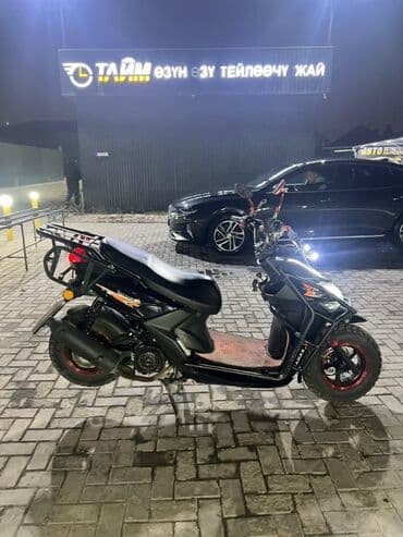 Скутер MANAS (чёрный), городского/полугрузового типа. Особенности и