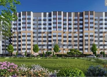 кгну: 1 бөлмө, 48 м², Элитка, 7 кабат, Даяр ПСО (өзү оңдоп түзөтүп бүтүү үчүн) — 1