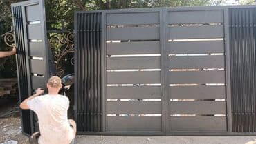 каркас дома: Металлические ворота для частного дома/усадьбы - Типы: распашные и — 12