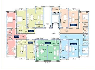 5: 2 комнаты, 63 м², Пригородное с. Элитка, 5 этаж, Евроремонт — 3