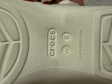 продаю кроксы: Босоножки, 38, Crocs, Б/у, цвет - Белый — 3