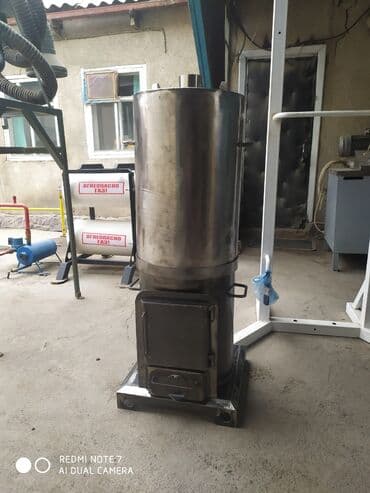 уголь на дом: Титан из нержавейки,печь для бани,очок и буржуйка, печь на отработке — 6