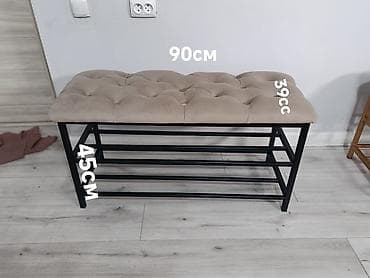 БАНКЕТКИ для прихожую с обувницей с двумя полками. каретной