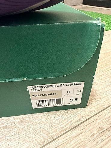 обувь женский: Кроссовки, 36, 37, Lacoste, Б/у, цвет - Фиолетовый, Самовывоз — 2