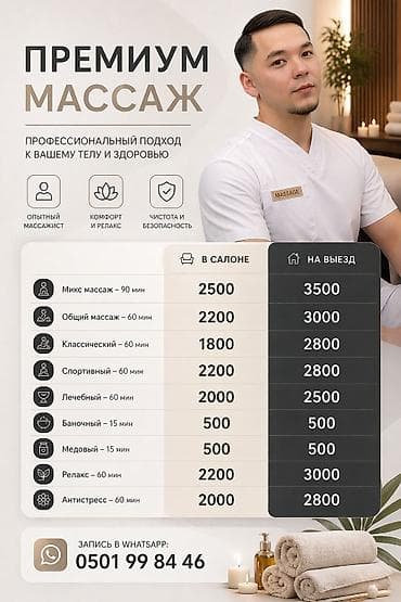 Массаж: Массаж | Лечебный массаж | Остеохондроз, Подвывих сустава | С выездом на дом — 3