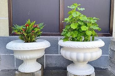 4 pot: Стильные и прочные бетонные вазоны для дома и улицы 🌿 Высота — 40/42 — 1