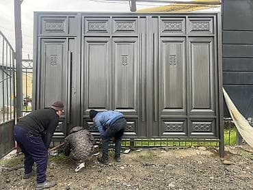 Распашные ворота: Кованые металлические ворота для частного дома/участка. - Материал — 8