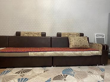 раскраска: Угловой диван с раскладным механизмом и ящиками для хранения. - — 2