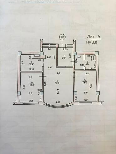 Квартиры: 3 комнаты, 80 м², Элитка, Золотой квадрат Элитка, 8 этаж, Евроремонт — 9