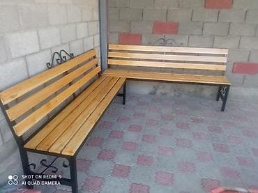 скамье: Скамейка Металл, Со спинкой, Без крыши — 5