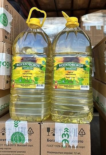 Масло, консервы: Подсолнечное масло в ПЭТ‑канистрах 5 л Бренды: - Алтын Казан - — 4