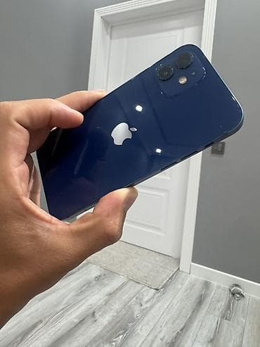 9 iphone: IPhone 12, Б/у, 64 ГБ, Синий, Коробка, 76 % — 6