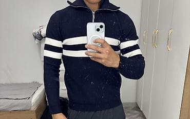 Мужской свитер, M, Massimo Dutti, Новый, цвет - Синий, Самовывоз, Платная доставка at lalafo.kg Мужской свитер, M, Massimo Dutti, Новый, цвет - Синий, Самовывоз, Платная доставка