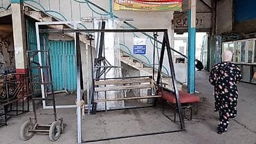 Садовые качели Металл, Со спинкой, Без крыши — 1