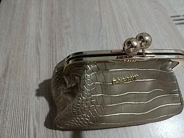 стильный клатч: Клатч/кошелёк BAGCINI, золотистый - Материал: экокожа с тиснением под — 5