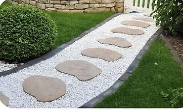 мульчир: Мраморная крошка (белая щебень) для ландшафтного дизайна, идеальна для — 2