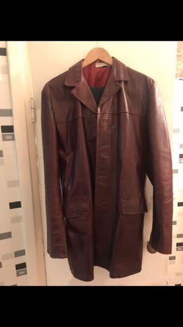 холодный кошелек купить бишкек: Мужской плащ, L, Massimo Dutti, Новый, цвет - Красный, Самовывоз — 2