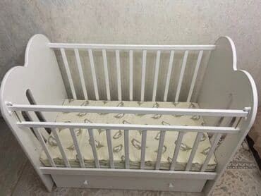 мебель для детских садов: Манеж-кровать, Б/у, С комодом, Дерево — 5
