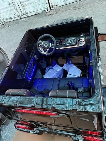 Детский транспорт: Детский электромобиль SUV (стиль внедорожника) - Кузов: черный — 7