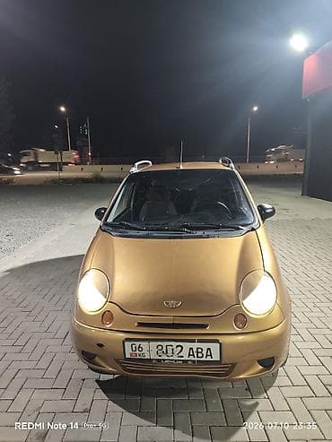 Daewoo Matiz: 2003 г., 0.8 л, Механика, Бензин, Хэтчбэк at lalafo.kg Daewoo Matiz: 2003 г., 0.8 л, Механика, Бензин, Хэтчбэк