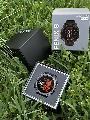 Запечатанные! Garmin Fenix 8 — умные часы с AMOLED-дисплеем