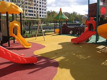 дошка: Резиновое покрытие для детских и спортивных площадок - Тип — 1