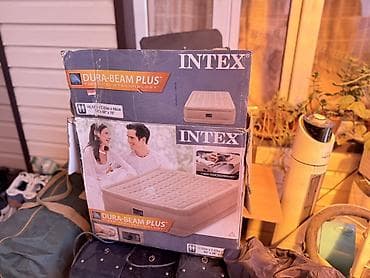 лежаки для бассейна: Надувная кровать, Двухстворчатая, Intex, длина - 203 см — 1