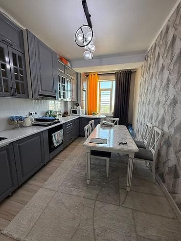 Квартиры: 3 комнаты, 86 м², Аламедин-1 мкр Элитка, 8 этаж, Евроремонт — 1