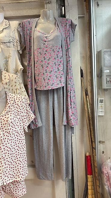 Жынсылар: Домашний комплект из трикотажа Vivid, 3 предмета: - Мягкий длинный — 1