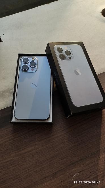 apple wach: IPhone 13 Pro, Б/у, 128 ГБ, Sierra Blue, Чехол, Коробка, 77 % — 1