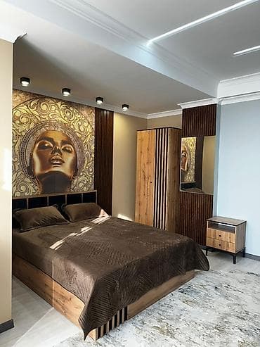 кизыл кия: 3 комнаты, Собственник, Без подселения, С мебелью полностью — 2