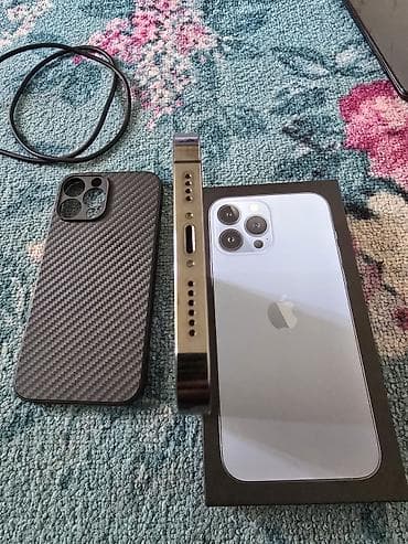 айфон 7 с: IPhone 13 Pro Max, цвет графит. В комплекте: коробка, смартфон, тонкий — 5