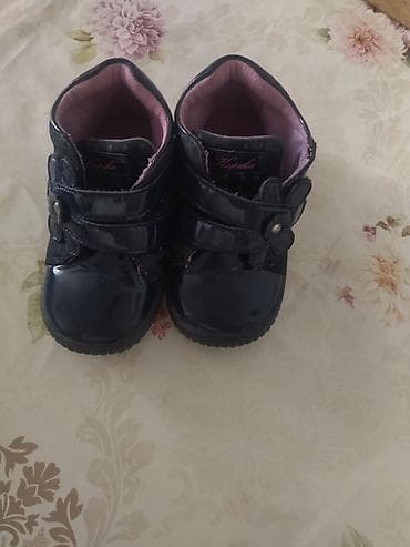 ирина: Детские ботинки Kapika для девочки - Цвет: темно-синий (лакированный — 2