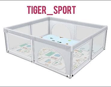 Детский транспорт: Манеж премиум качества Детский игровой манеж с безопасной сеткой и — 1