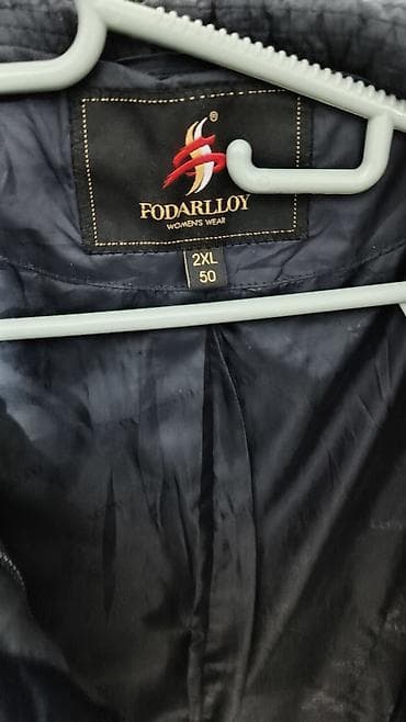 пижама халат: Женское зимнее пальто-пуховик FODARLLOY - Цвет: темно‑синий (navy) - — 2
