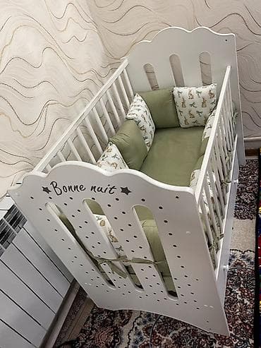 бортики в кроватку цена: Манеж-кровать, Б/у, С комодом — 4