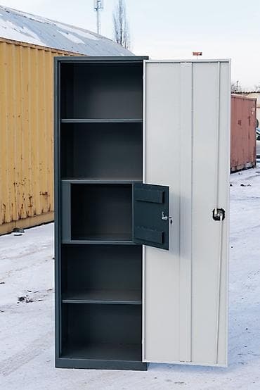 Офисные стулья: Офисный шкаф, цвет - Серый, Железо — 2