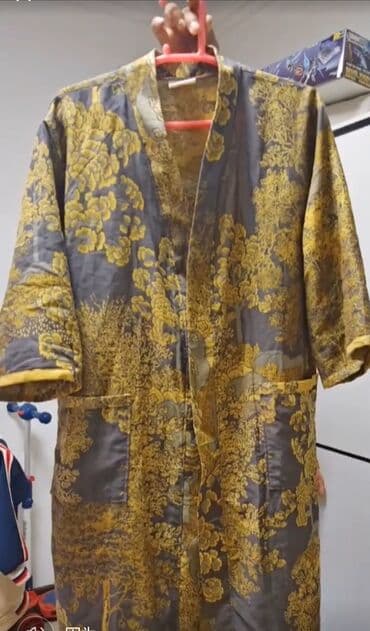 белая ночная сорочка: Халат, Муслин, Китай, 4XL — 8