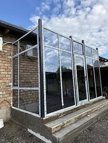 Алюминиевое окно на заказ, Тип окна: Витражные, Мансардные, Панорамные, Бесплатная установка, Без рассрочки