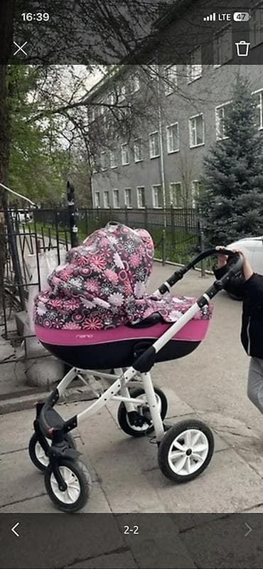 Детская коляска 3 в1 1.Люлька сьемная 2.Пргулочный блок сьемный — 1